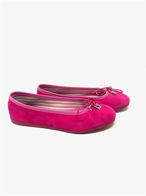Ballerina donna con accessorio IL LACCIO | VP108CAMOSCIOFUXIA